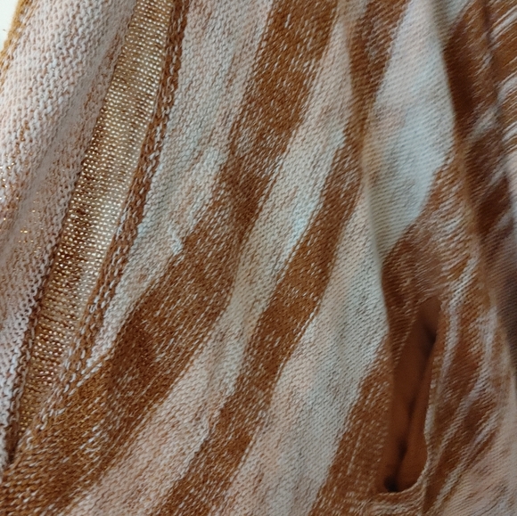 Free People Boho Striped Oversized Wrap/Cardigan~ Size L - Picture 5 of 13